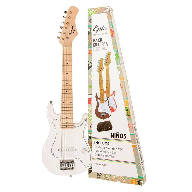 Pack Guitarra Eléctrica Niños Con Amplificador 2W-1