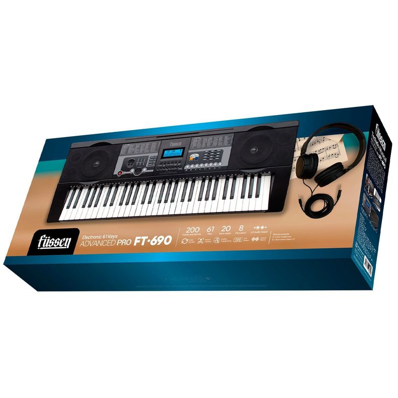 Teclado Musical Electronico Fussen FT-690 61 Teclas Advanced Pro