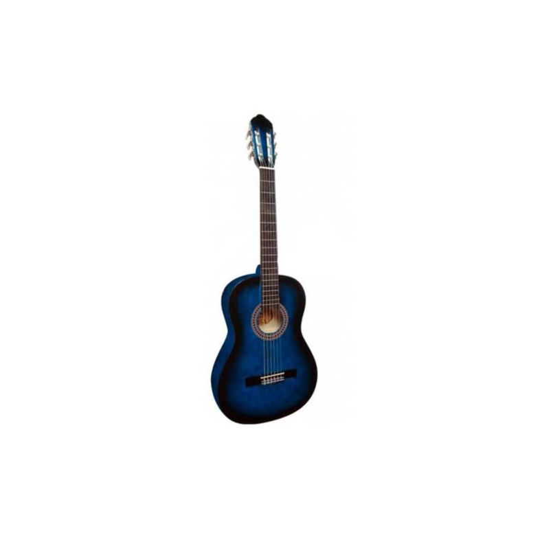 Guitarra Sevillana Azul-Negro 30 Pulgadas Para Niños Con Funda-1