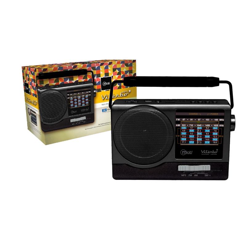 Radio Portatil Retro AM/FM Bluetooth Mlab Recargable-4