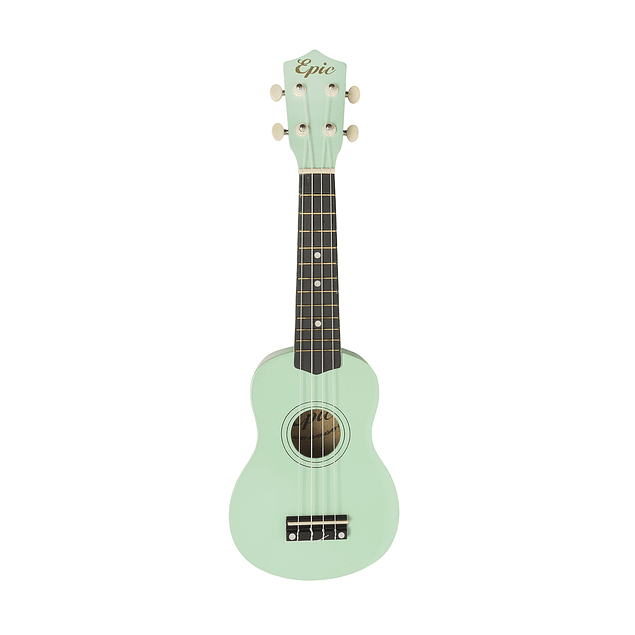 Ukelele 21Pulgadas Verde Con Funda Acolchada Epic-2