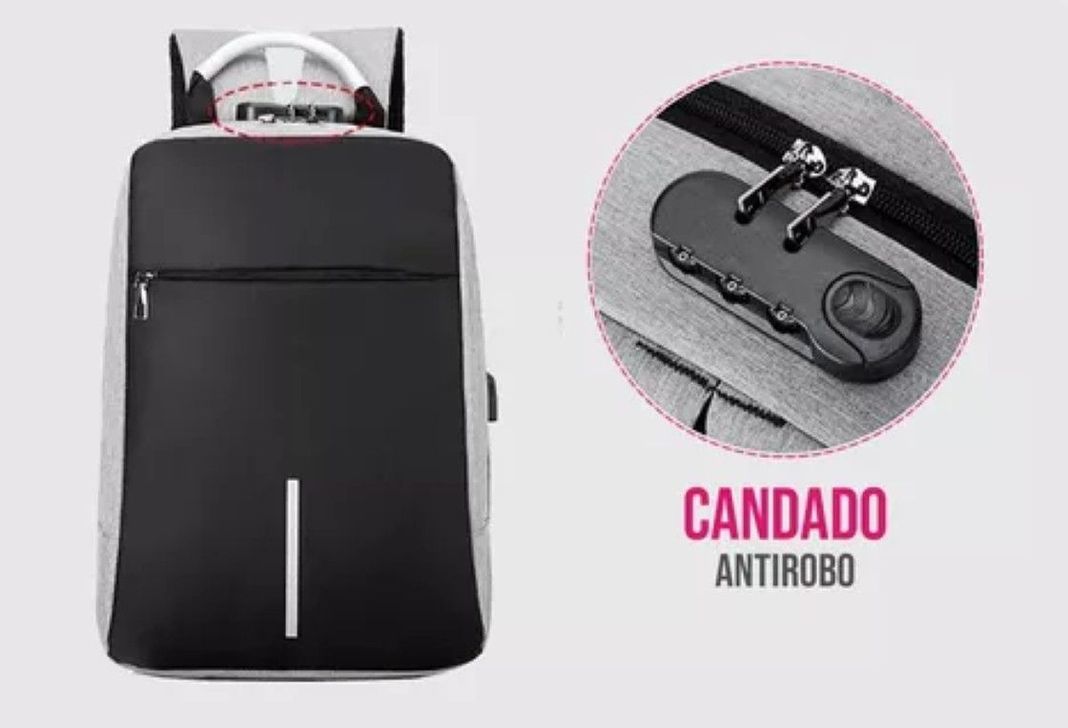 Mochila Para Notebook Antirrobo Tecnolab 1809 Gris-1