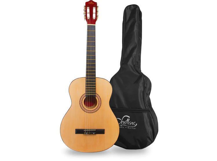 Guitarra Sevillana Natural 30 Pulgadas Para Niños Con Funda-0