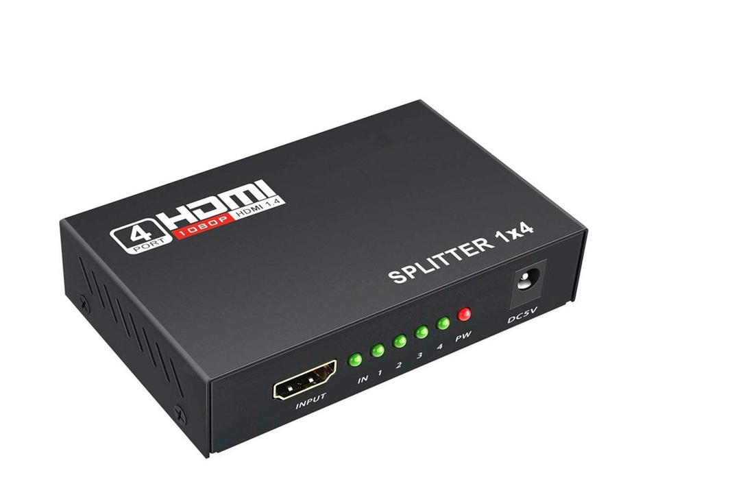 Splitter HDMI 1 Entrada 4 Salidas 1080P 3D Ver1.4 4K-0