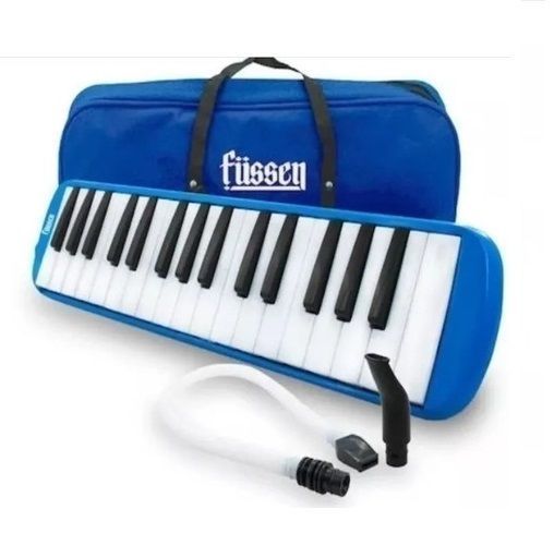 Melódica 37 Teclas Azul Con Estuche Fussen-0