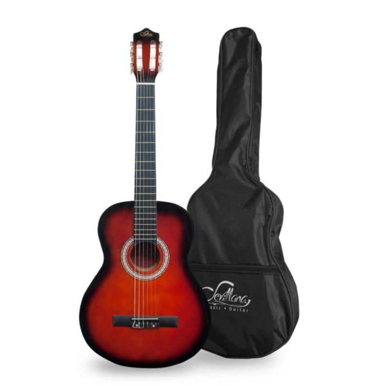 Guitarra Clasica Con Alma Y Funda Sevillana Natural 39 Pulgadas (97,5cms)-0