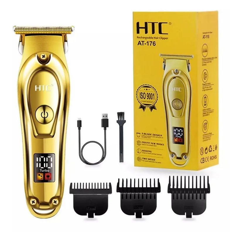 Maquina Peluqueria Cortadora De Pelo HTC At-176 Recargable USB