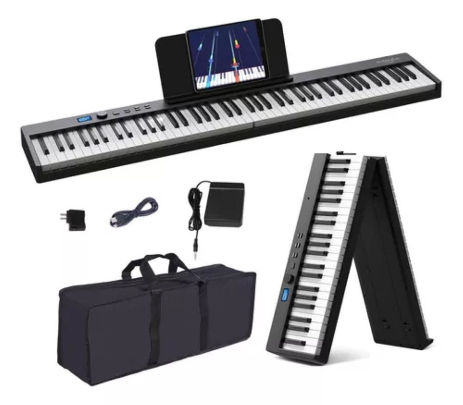 Teclado Musical Plegable 88 Teclas Epic PEJ88C Con Bolso-1