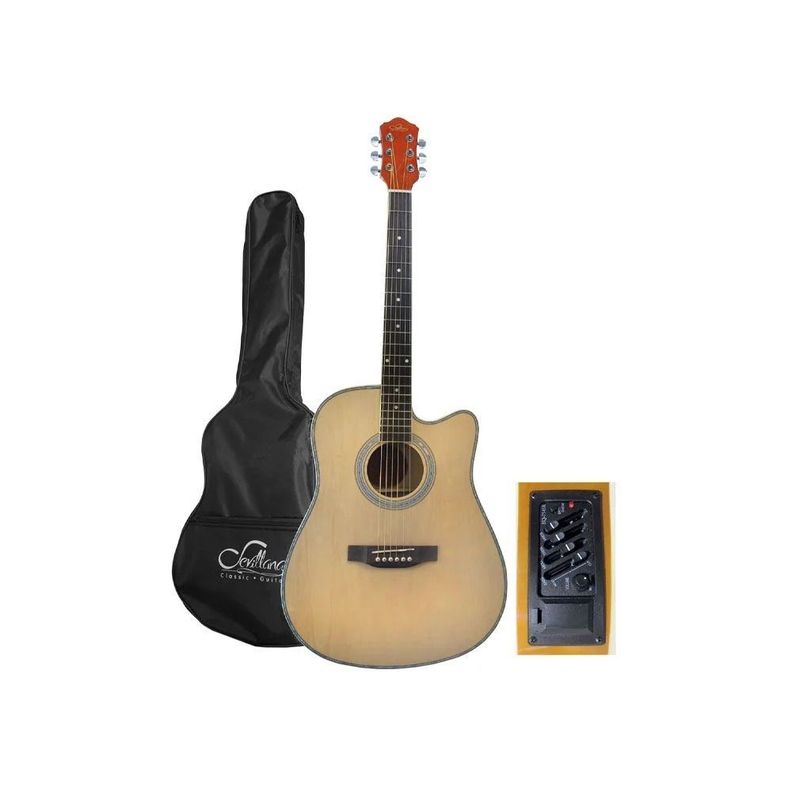Guitarra Electroacustica Sevillana 41 Pulgadas Con-0