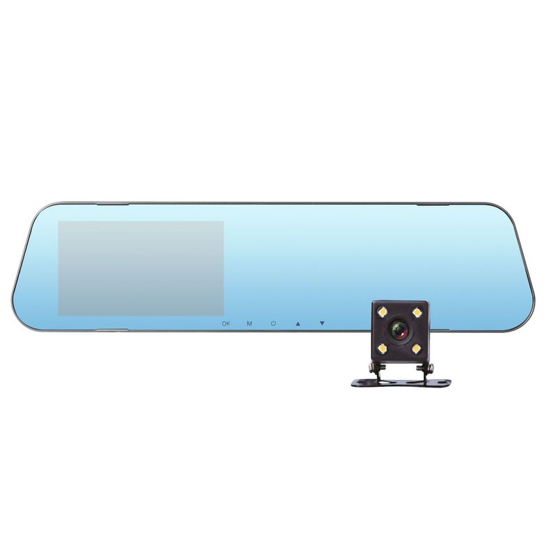 Espejo Retrovisor de Seguridad con cámaras para grabación frontal y trasera Mlab-4