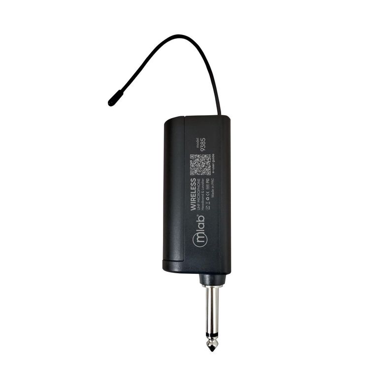 Micrófono Portátil Inalámbrico UHF 2 en 1, Cintillo + Lavalier Hasta 40mts-1