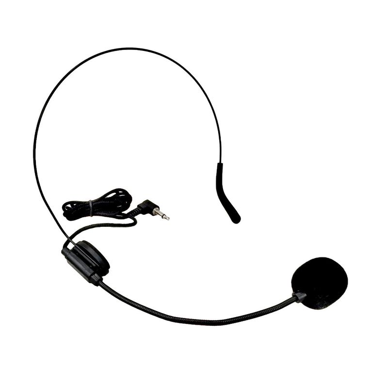 Micrófono Portátil Inalámbrico UHF 2 en 1, Cintillo + Lavalier Hasta 40mts-3