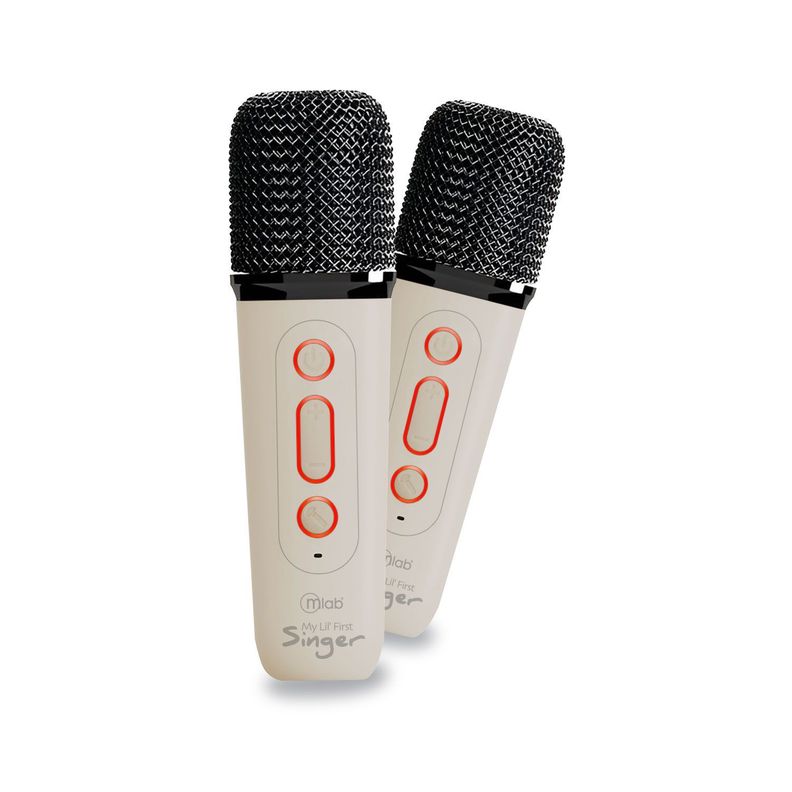 Mini Parlante Karaoke Infantil Con 2 Microfonos Inalambricos Mlab-3