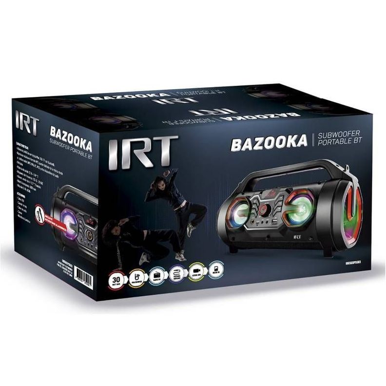 Parlante Bazooka 30w Con Microfono IRT PS503-2