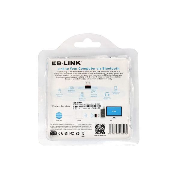 Adaptador USB WIFI 2 EN 1 Dual Band 650MBPS + Bluetooth 4.2 / BL-WN650BT LB-Link-2