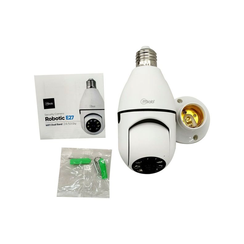 Camara Vigilancia IP Robotica E27 1080P PTZ Dual Band Mlab-1
