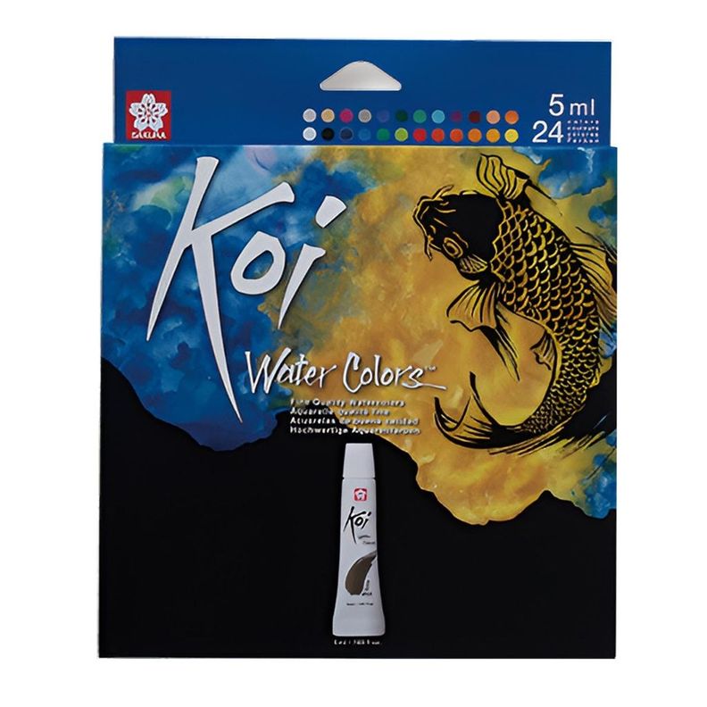 Acuarela en Tubo Koi Water Sakura 24 Colores 5ml Surtido