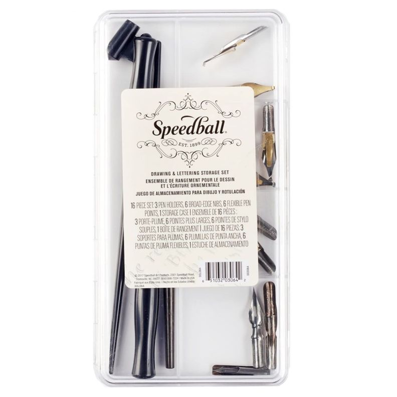 Set De Plumillas De Dibujo Y Lettering Speedball