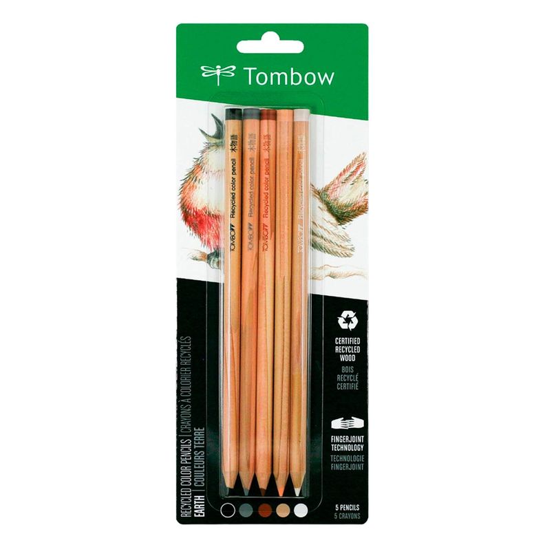 Set de Lapices Color Recycled Tombow (5 Colores Tierra) Surtido