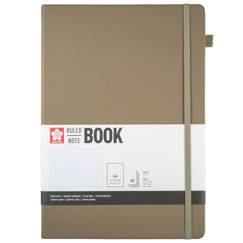 Libreta Sakura Hoja Crema con Lineas 21 x 30CM