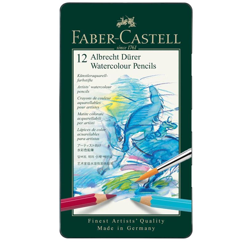 Estuche 12 Lápices Acuarelables Faber-Castell Albrecht Dürer-0