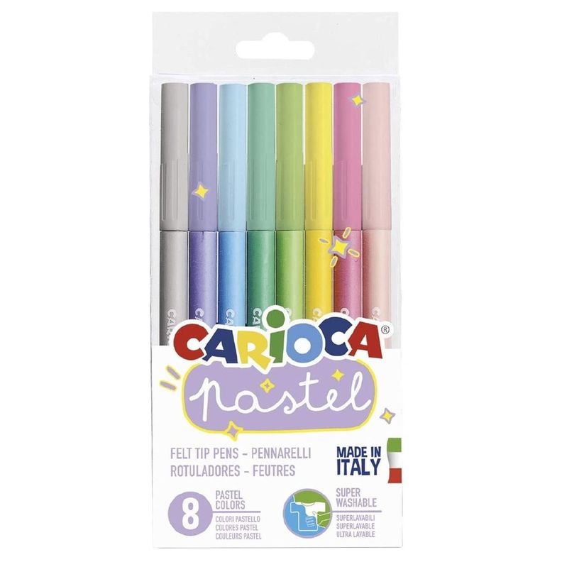 Plumones Carioca Pastel (8 Colores)-0