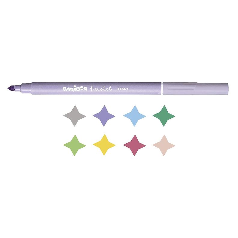 Plumones Carioca Pastel (8 Colores)-1