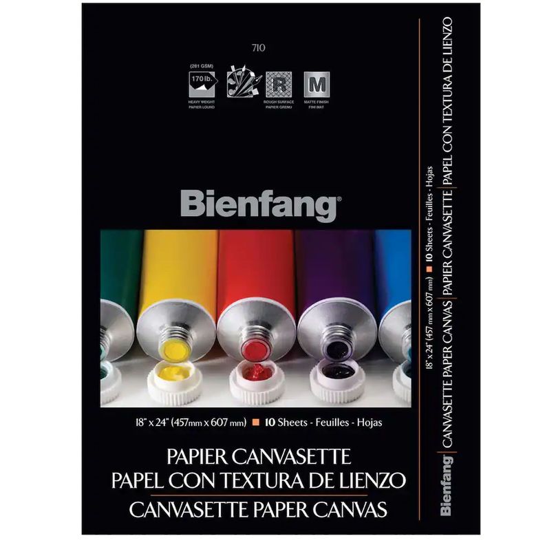 Block Bienfang Canvas Tipo Lienzo 45.7x60.7cm 10hjs