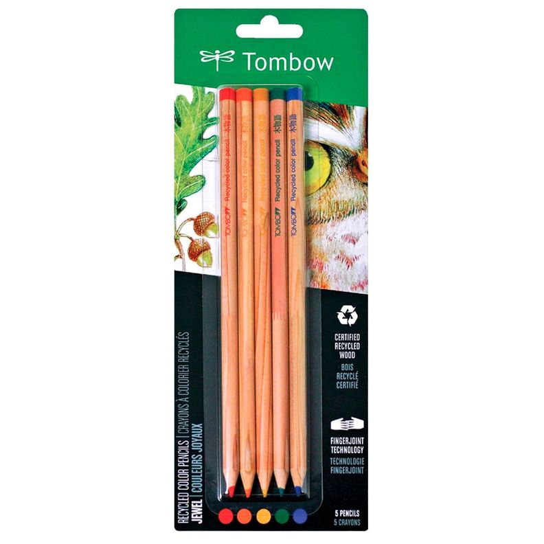 Set de Lapices Color Recycled Tombow (5 Colores joyas) Surtido