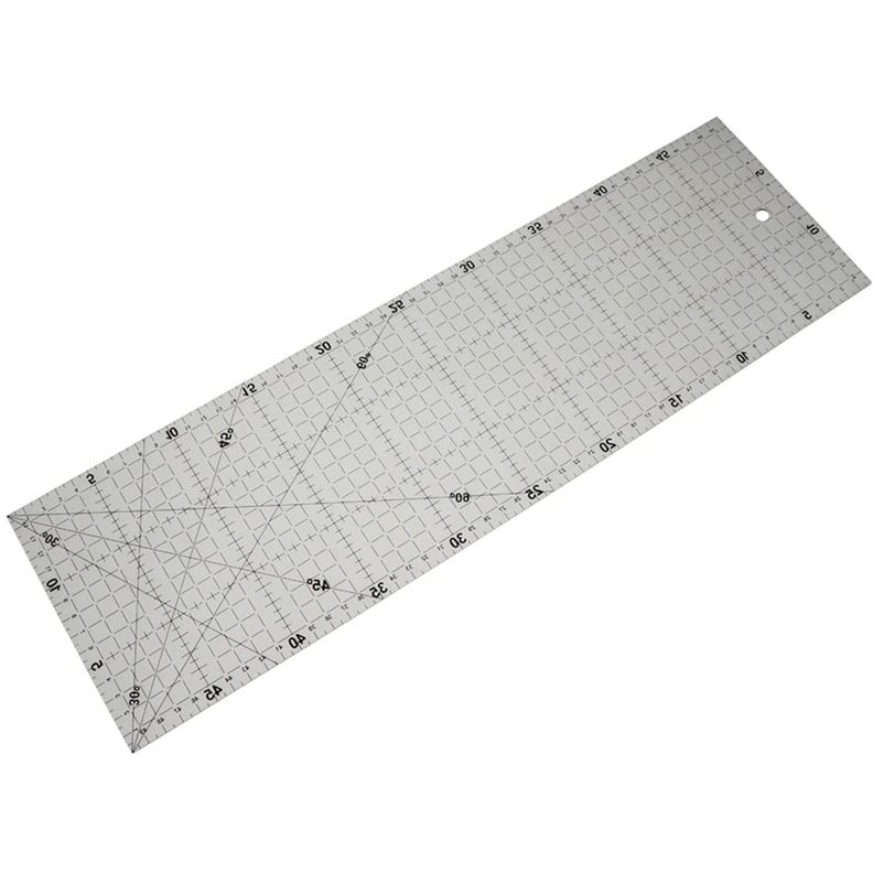 Regla Patchwork Quilting 60x15cm Con Angulos 30-45-60 Grados