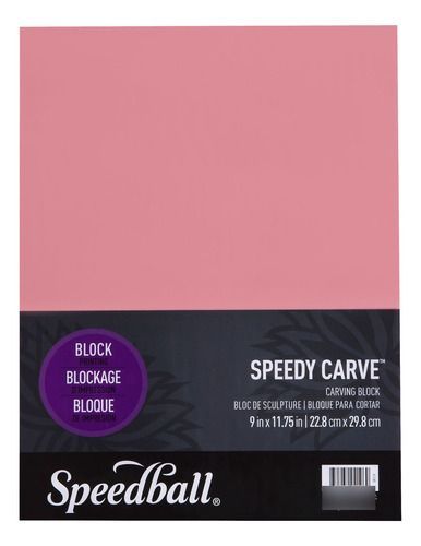 Goma Para Grabado Speedy-carve Rosada  23x30cm Rosado