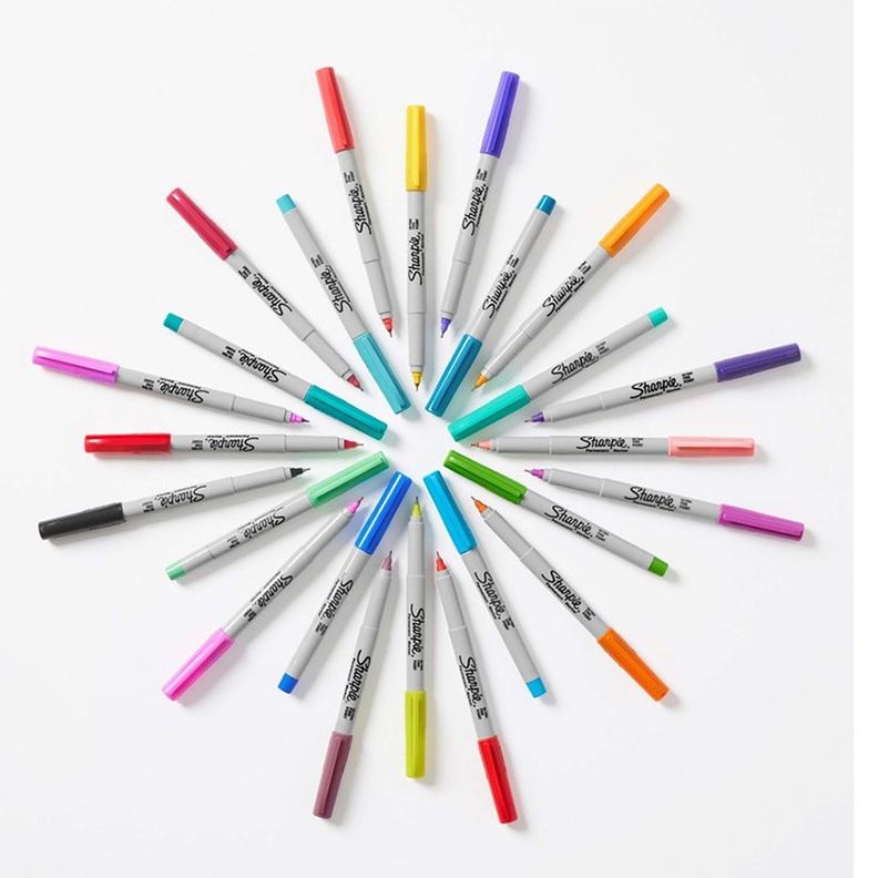 Marcadores Permanentes Sharpie Glam Pop Set 12 Colores-1