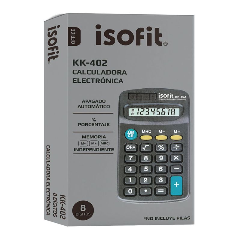 Calculadora Básica Isofit 8 dígitos-0