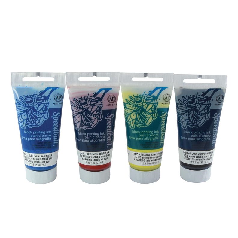 Set 4 Tintas Acrilicas De 37ml Para Grabados Speedball
