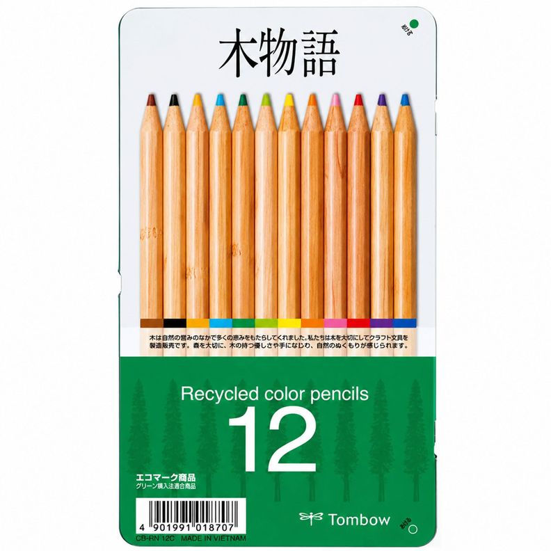 Set de Lapices Color Recycled Tombow (12 Colores) Surtido