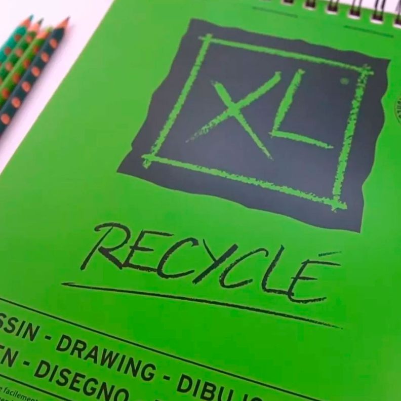 Croquera Canson XL Recycle 160gr 50 hjs A3(29.7x42cm)-1