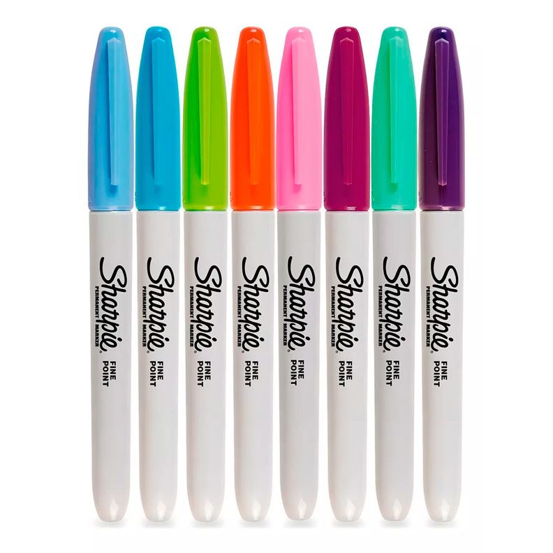 Marcadores Permanentes Fashion 8 Colores Sharpie Punta Fina-2