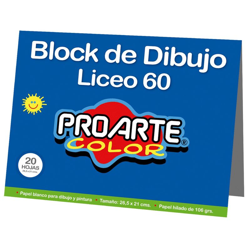 Block Liceo 106gr 20hj 26.5x21cm.