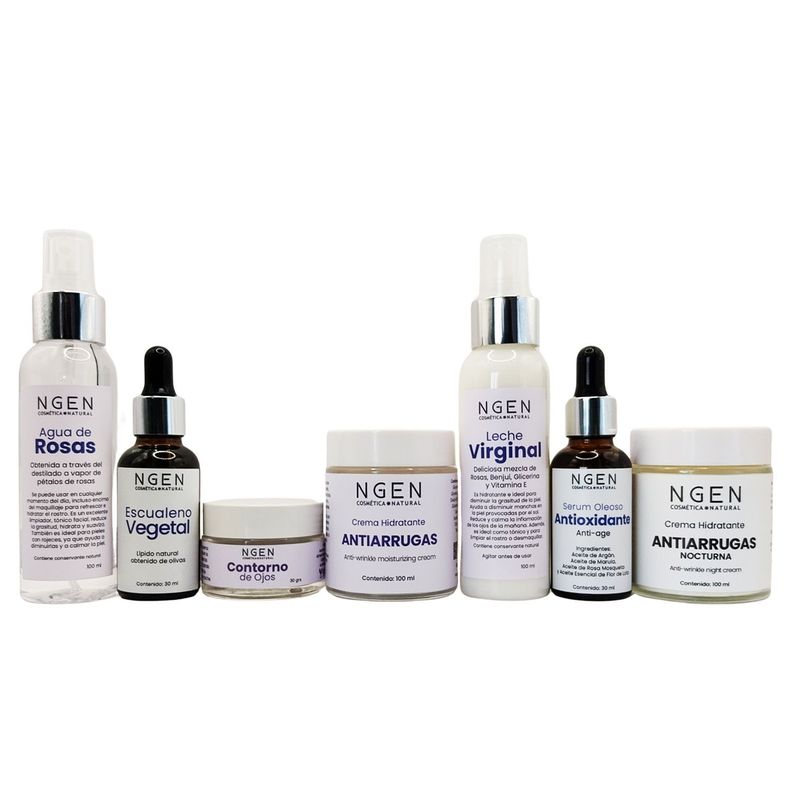 Completo Set Facial de Skincare Pro Envejecimiento para Limpiar e Hidratar-0