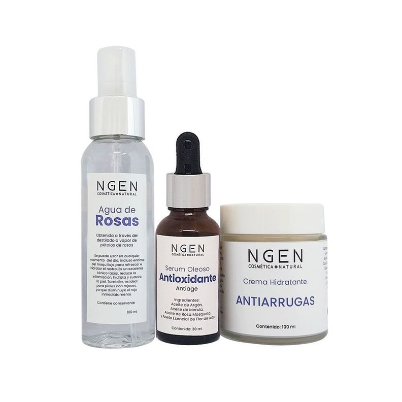 Set Facial Antiedad para Limpieza e Hidratación-0