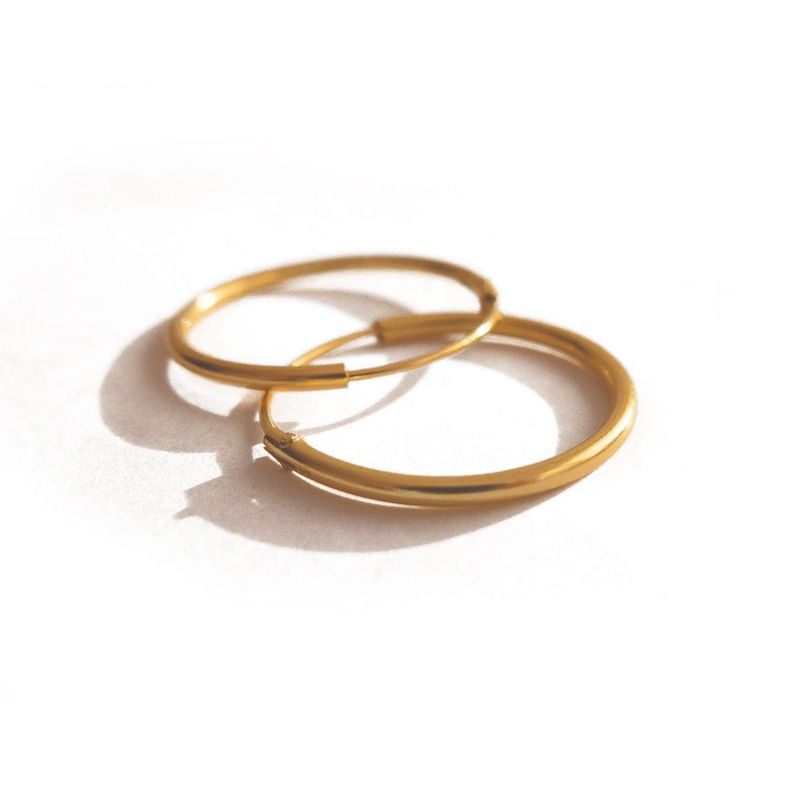 Aros Argolla 18 mm Gold-0