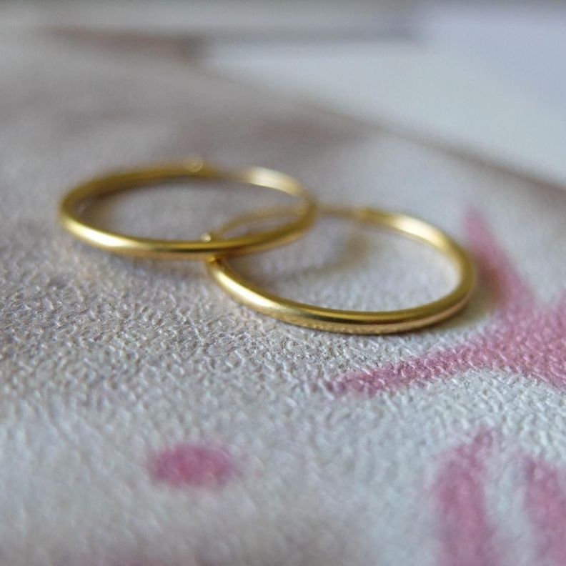 Aros Argolla 18 mm Gold-6