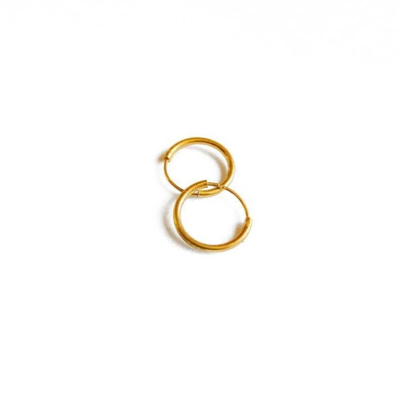 Aros argolla 12 mm gold-0