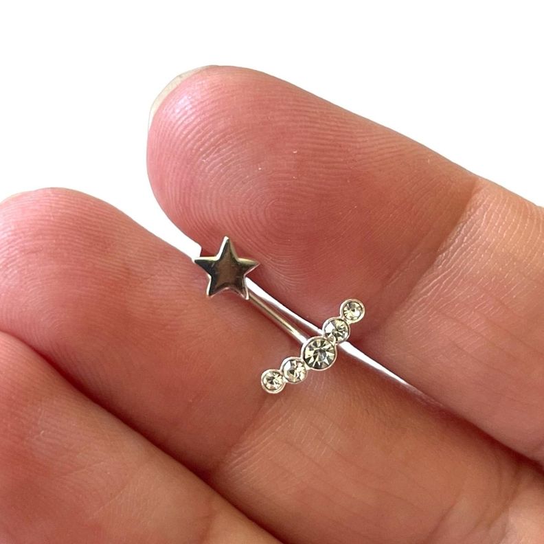 Aros Estrella con Ancla de Circones-2