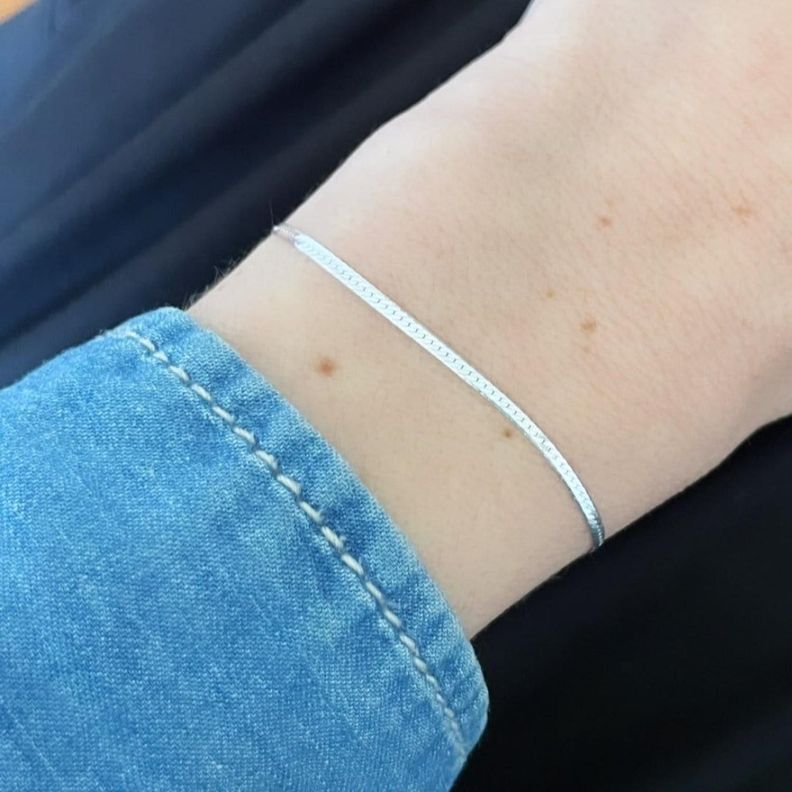 Pulsera Cinta Plata-5