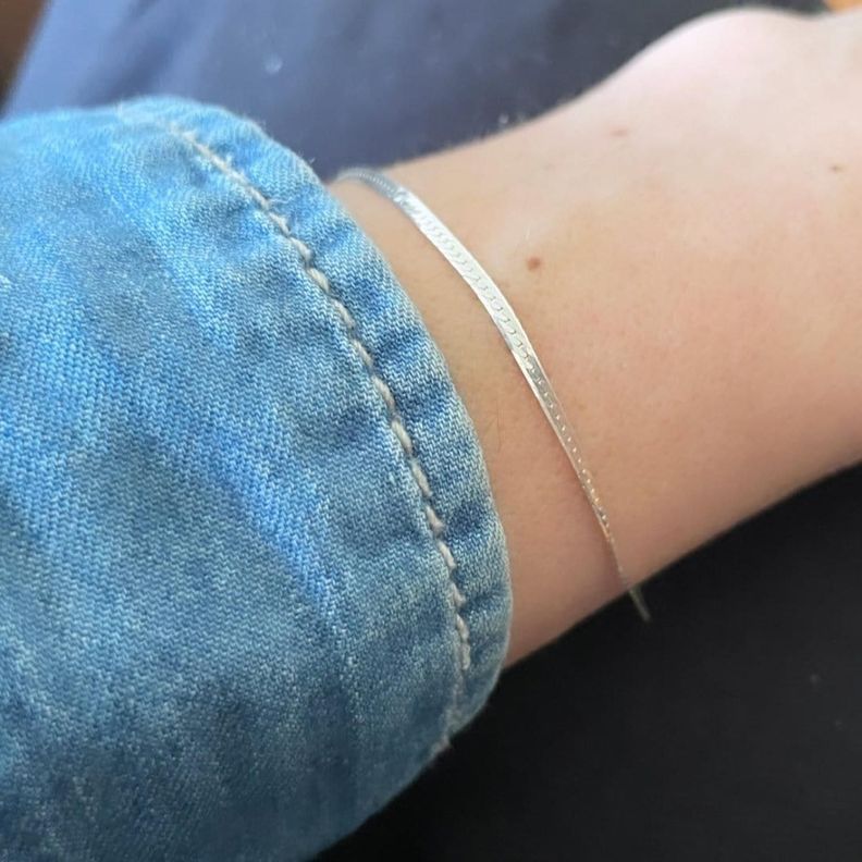 Pulsera Cinta Plata-6