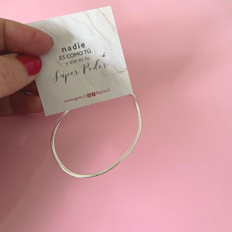 Pulsera Cinta Plata-8