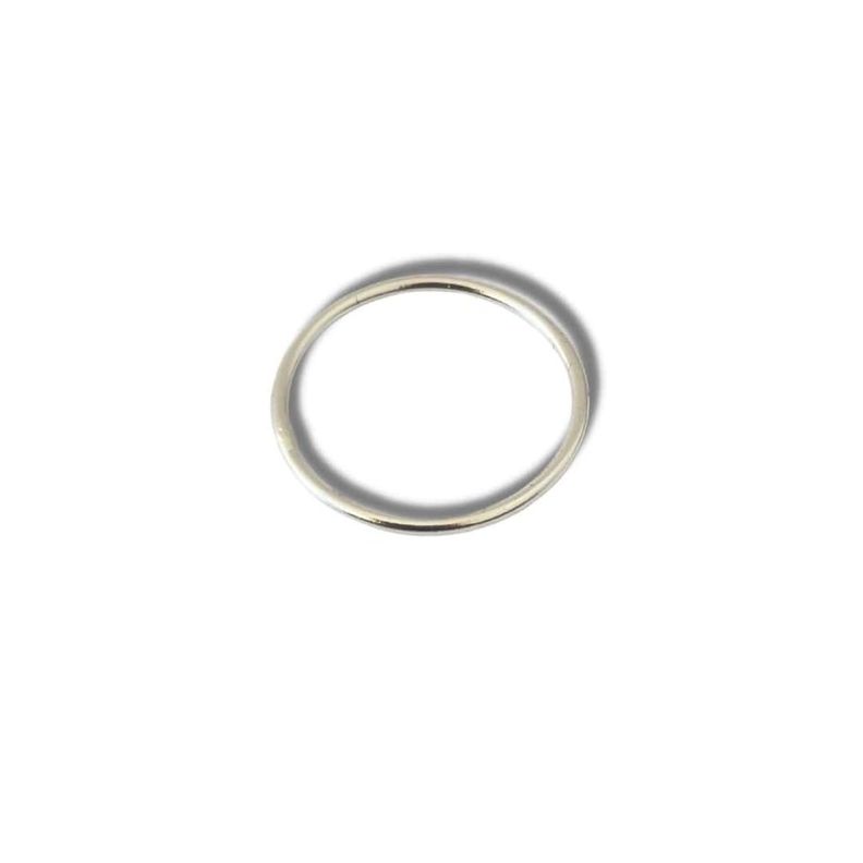 Anillo Midi Argolla Fina Plata-0