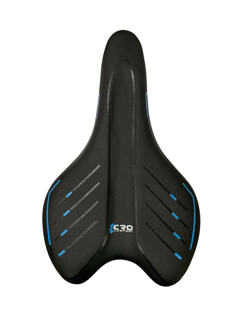 ASIENTO BITTELI CRO CONFORT MTB NEGRO LINEAS AZUL-0