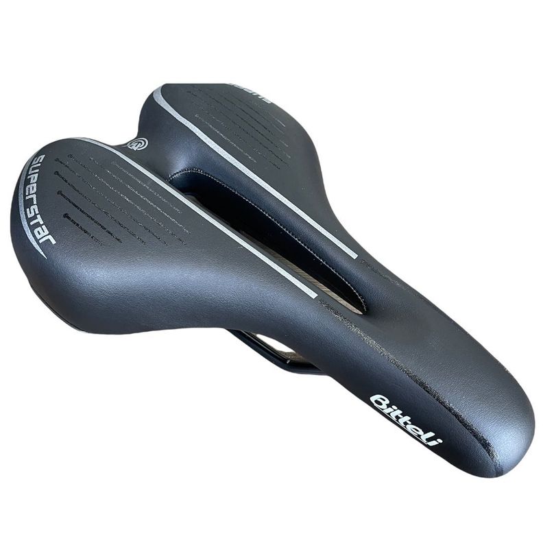 ASIENTO BITTELI MTB ANTIPROSTATICO SUPERSTAR NEGRO GRIS-0